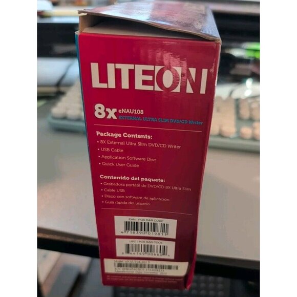 Liteon External Slim DVD/CD 8X Writer Model eNAU108 - Picture 8 of 9